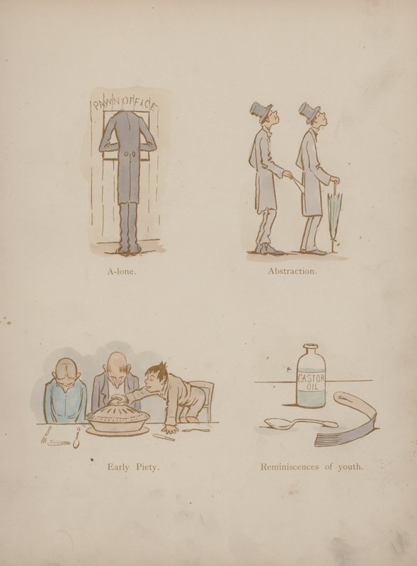 Pagina uit de Humours of Cynicus (gekleurde gravure) door Martin  Anderson