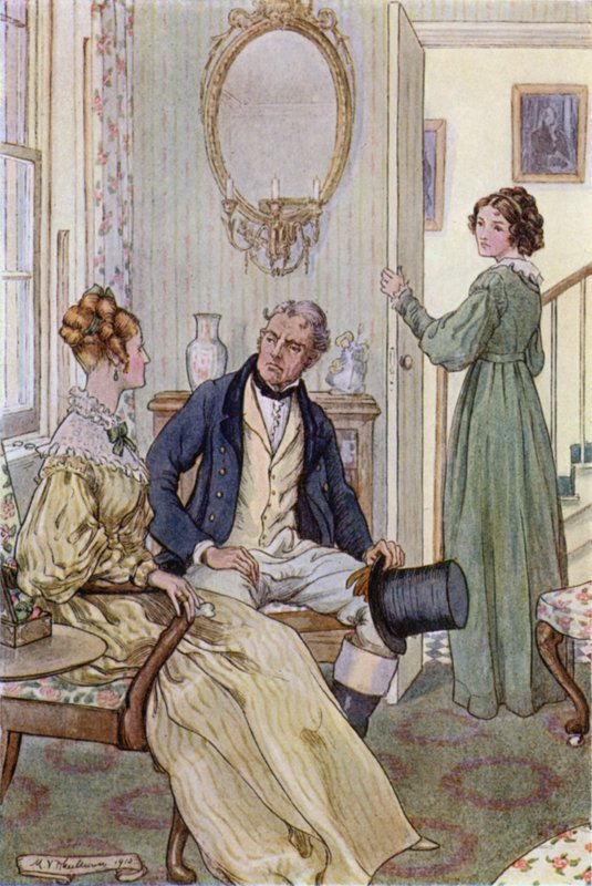 Illustratie voor Wives and Daughters door Mrs Gaskell door Mary V. Wheelhouse