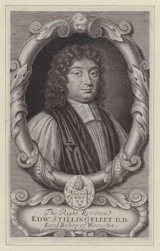Edward Stillingfleet, Bisschop van Worcester (gravure) door Mary (after) Beale