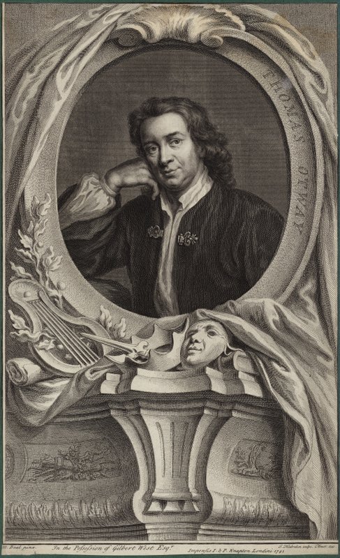 Portret van Thomas Otway door Mary Beale