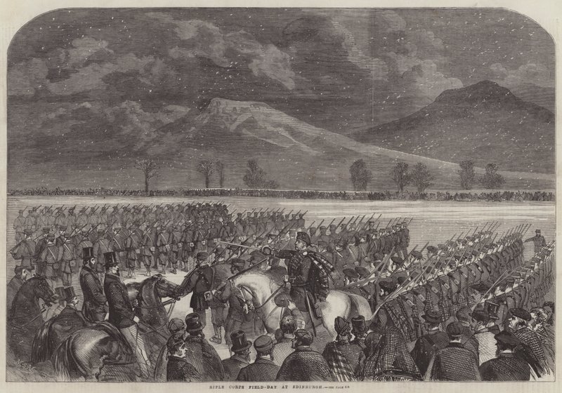 Veldtocht van het geweerkorps in Edinburgh door Matthew Somerville Morgan
