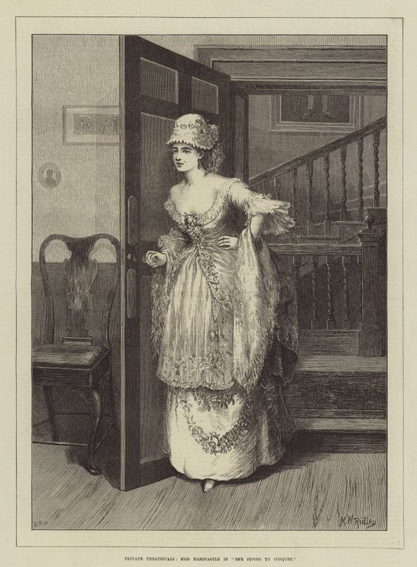 Privétheater, Miss Hardcastle in She Stoops to Conquer door Matthew White Ridley