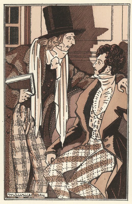 Illustratie voor Scènes de la Vie de Bohème door Henri Murger door Maurice Berty