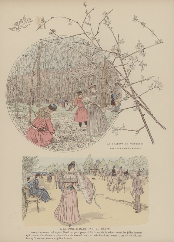 Illustratie voor Paris Brillant door Maurice Charles Mathieu Bonvoisin