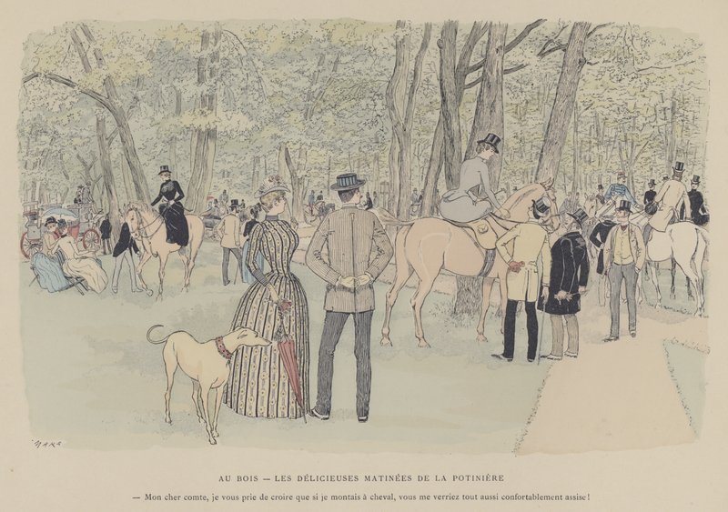 Illustratie voor Paris Brillant door Maurice Charles Mathieu Bonvoisin