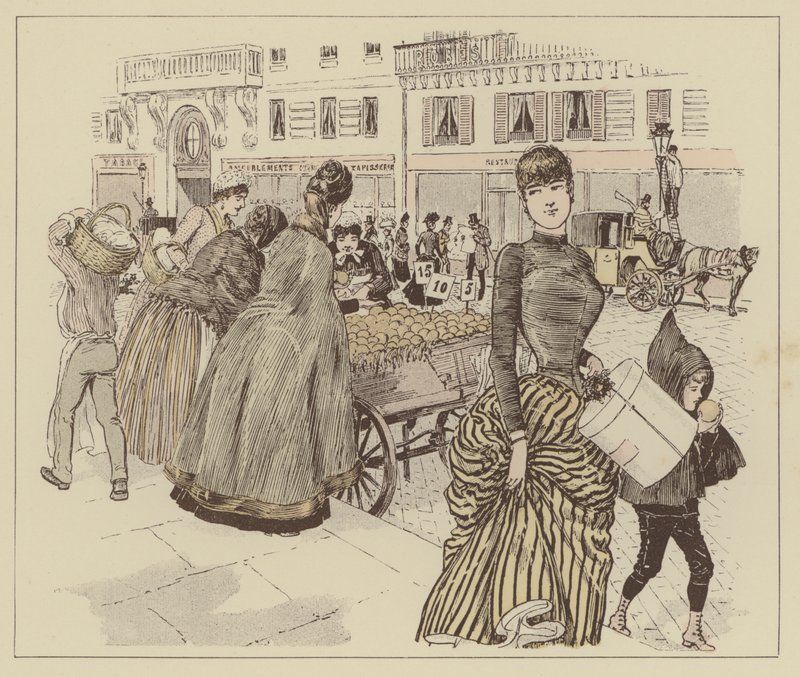 Illustratie voor Paris Brillant door Maurice Charles Mathieu Bonvoisin