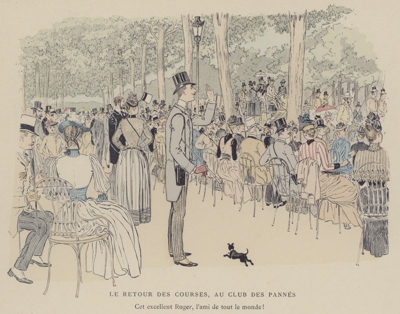 Illustratie voor Paris Brillant door Maurice Charles Mathieu Bonvoisin