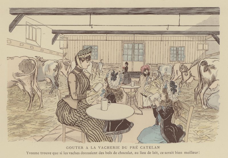 Illustratie voor Paris Brillant door Maurice Charles Mathieu Bonvoisin