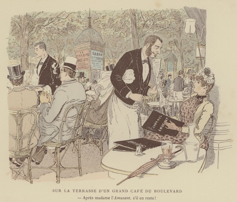 Illustratie voor Paris Brillant door Maurice Charles Mathieu Bonvoisin