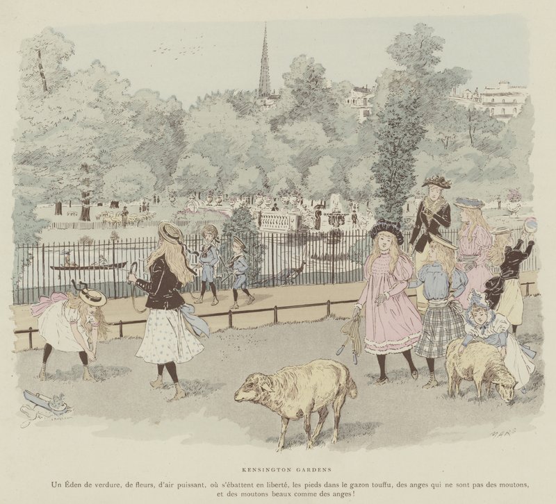 Illustratie voor La Vie De Londres door Mars door Maurice Charles Mathieu Bonvoisin