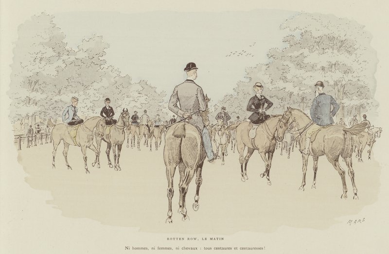 Illustratie voor La Vie De Londres door Mars door Maurice Charles Mathieu Bonvoisin