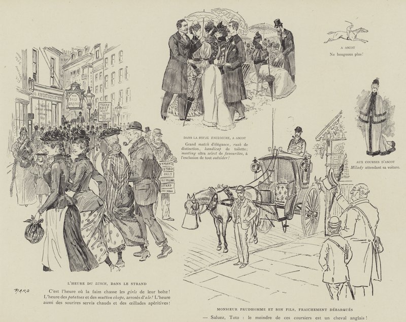 Illustratie voor La Vie De Londres door Mars door Maurice Charles Mathieu Bonvoisin