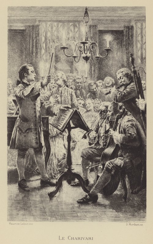 De charivari door Maurice Leloir