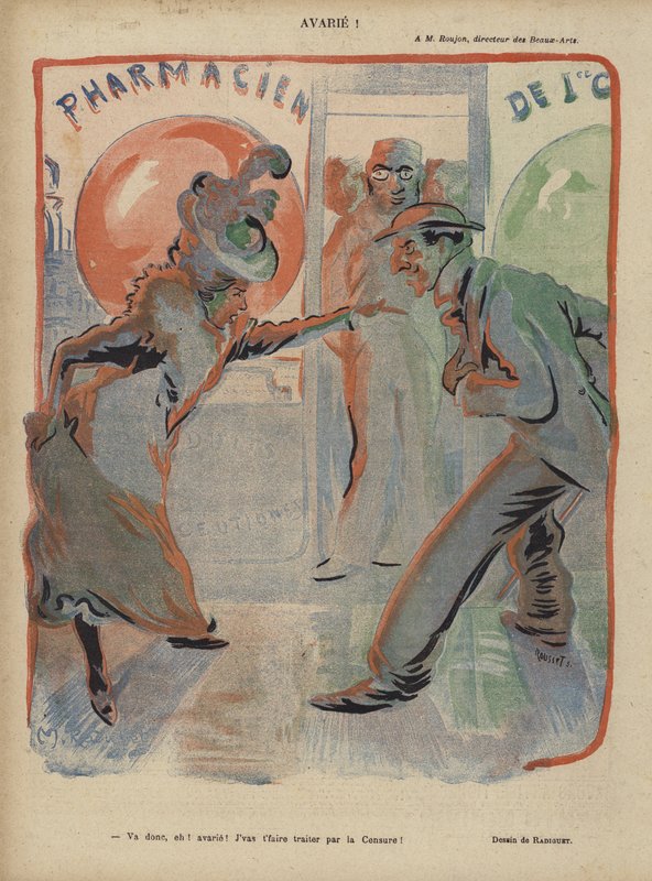 Illustratie voor Le Rire door Maurice Radiguet