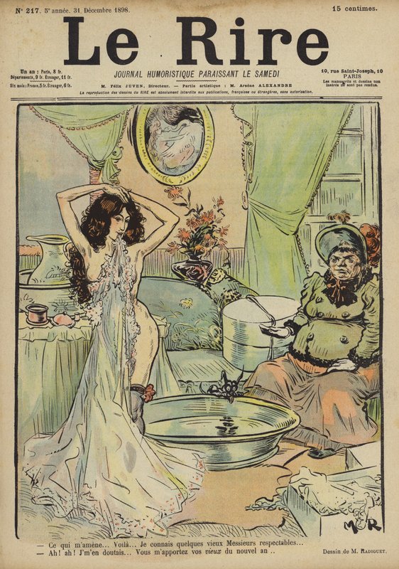 Illustratie voor Le Rire door Maurice Radiguet