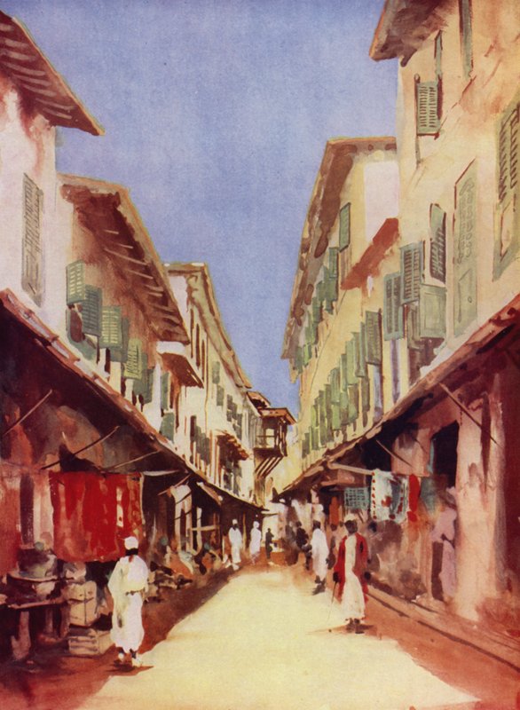 Een straat in Zanzibar door Maurice Randall
