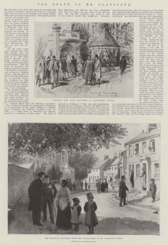 De dood van Mr Gladstone door Melton Prior