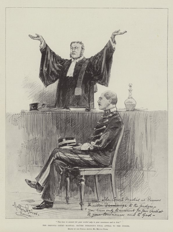 Het Dreyfus-krijgsraad, Maitre Demange