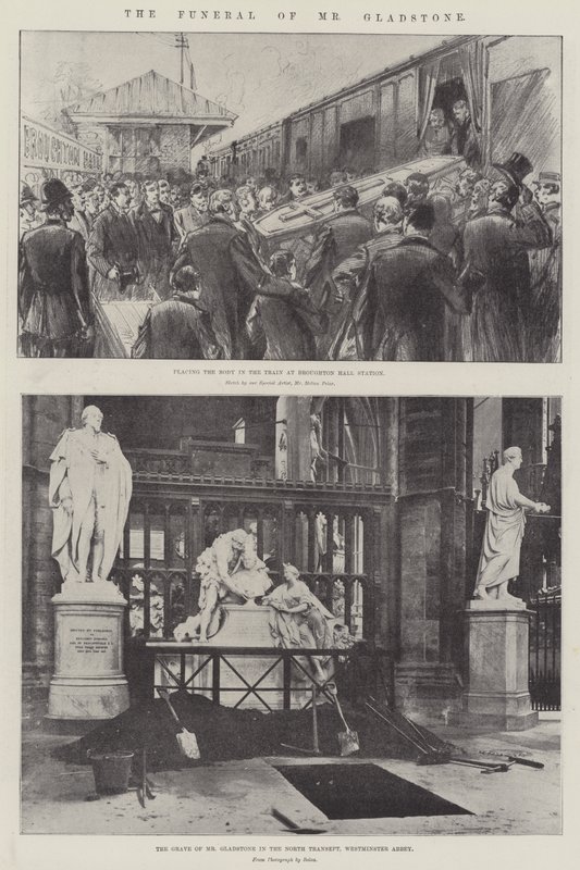 De Begrafenis van Mr Gladstone door Melton Prior