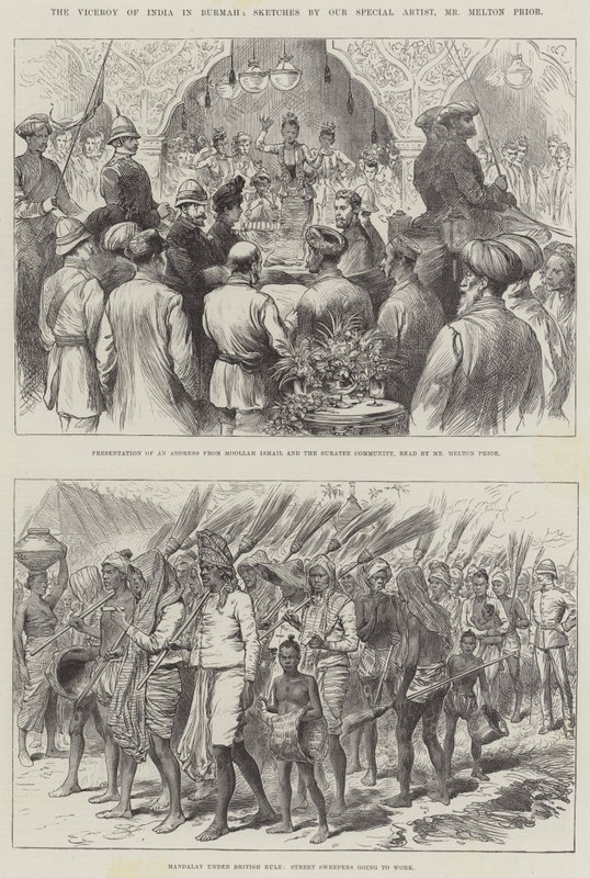 De Onderkoning van India in Birma door Melton Prior