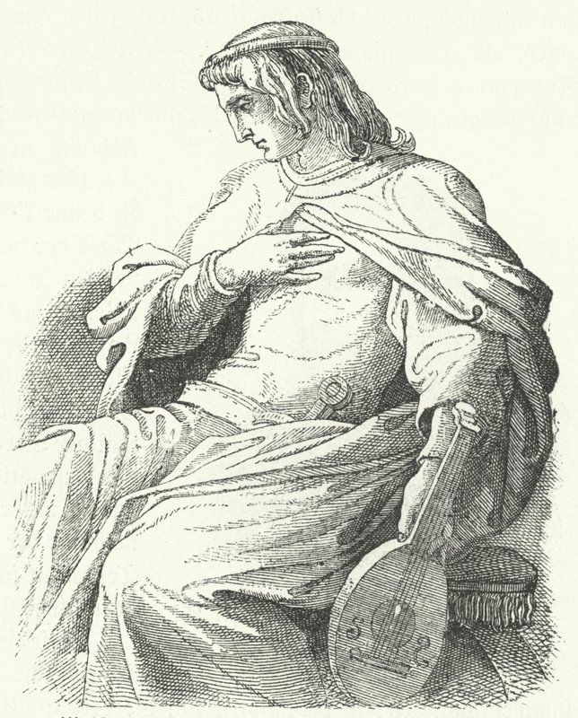 Wolfram von Eschenbach, Duitse ridder en dichter door Moritz Ludwig von Schwind