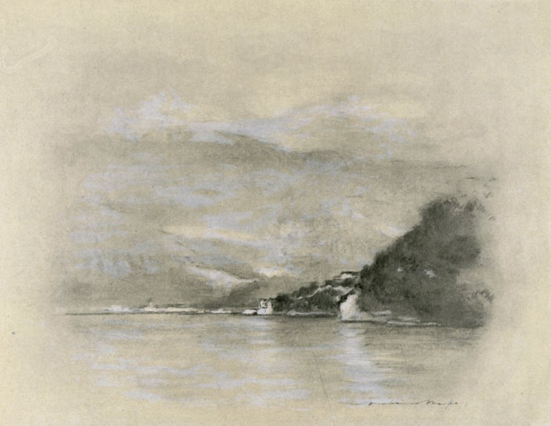Meer van Luzern door Mortimer Ludington Menpes