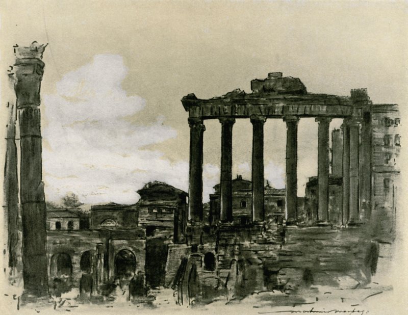 Overblijfselen van het oude Rome door Mortimer Ludington Menpes
