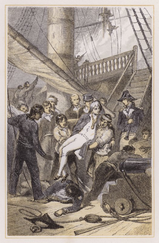 Dood van Nelson bij Trafalgar door Myles Birket (after) Foster