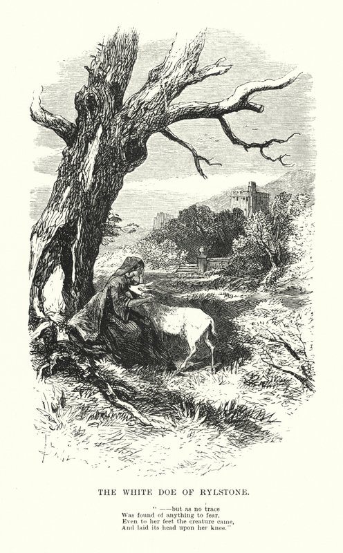 William Wordsworth: The White Doe of Rylstone door Myles Birket (after) Foster
