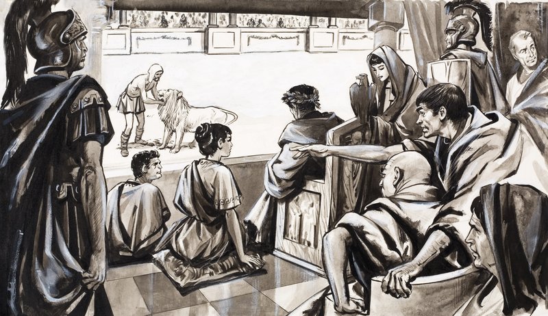 Androcles en de leeuw, uit 