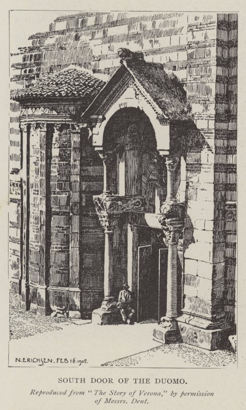 Zuiddeur van de Duomo door Nelly Erichsen