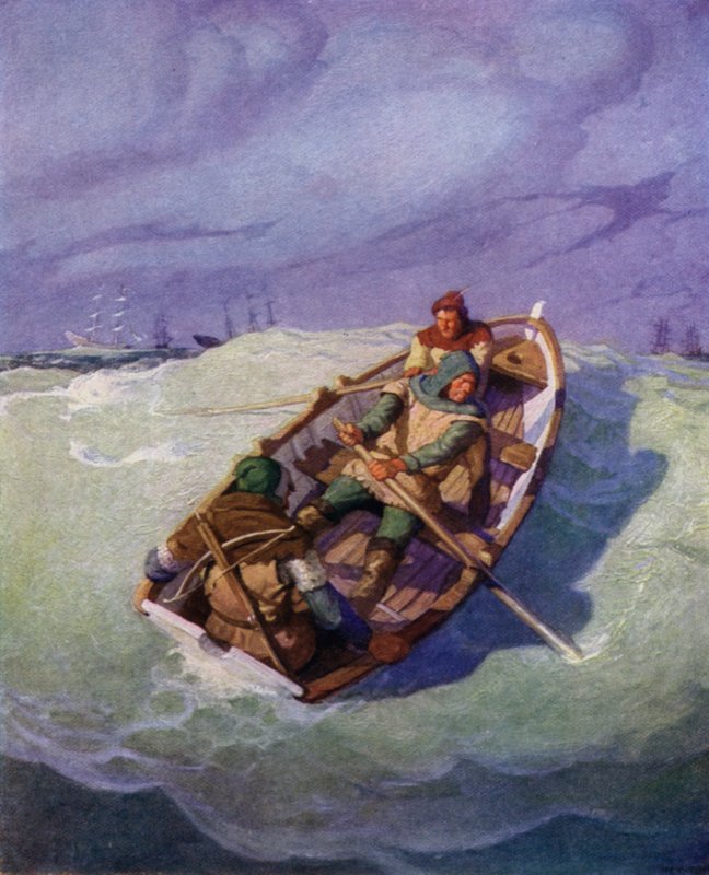 Illustratie voor De Zwarte Pijl door Robert Louis Stevenson door Newell Convers Wyeth