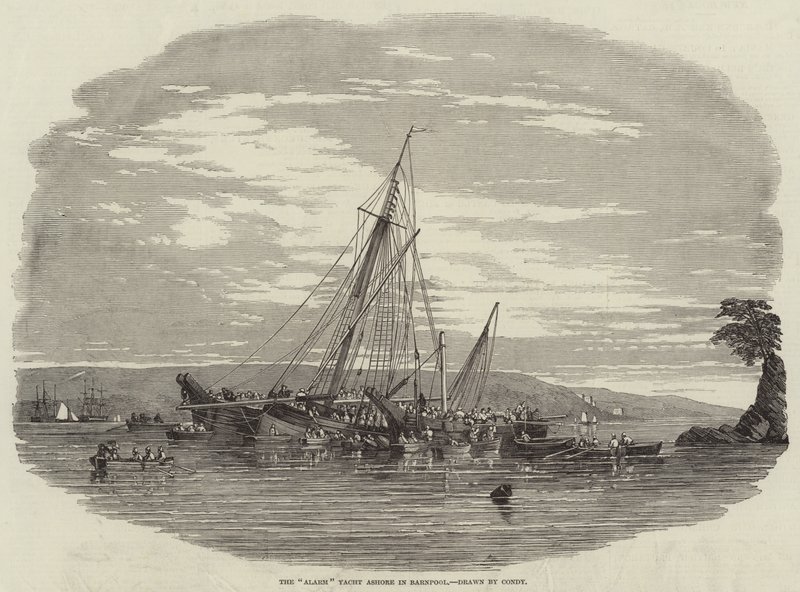 Het Alarm Yacht aan de grond in Barnpool door Nicholas Matthews Condy
