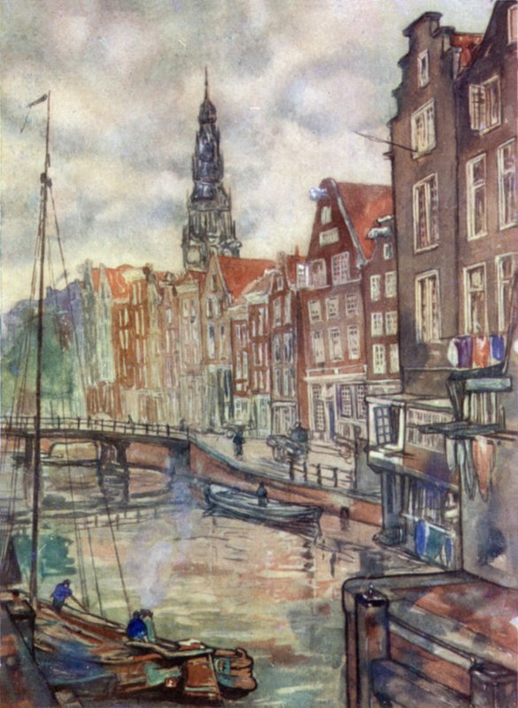 Oudezijds Voorburgwal, Amsterdam door Nico Jungman