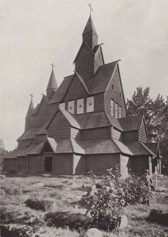 Hitterdal houten kerk door Norwegian Photographer