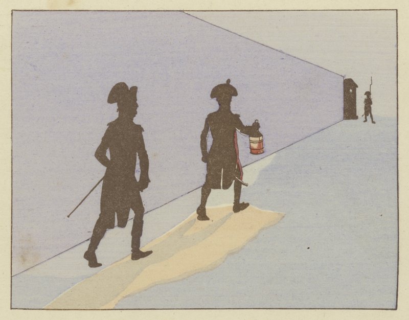 Als luitenant in Valence in 1785, maakte Napoleon elke dag de nachtwacht door Onfray de Breville Job