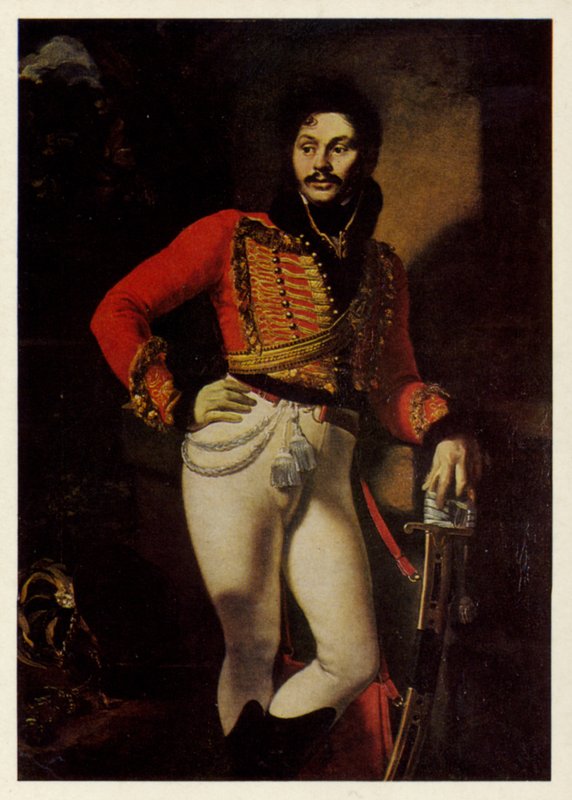 Portret van Yevgraf Davydov, 1809 door Orest Adamovich Kiprensky