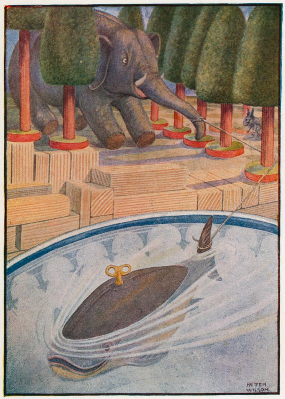 De walvis begon te trekken, en de olifant begon te trekken door Patten Wilson