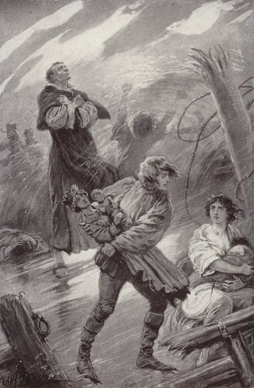 Illustratie voor The Cloister and The Hearth door Charles Reade door Paul (after) Hardy