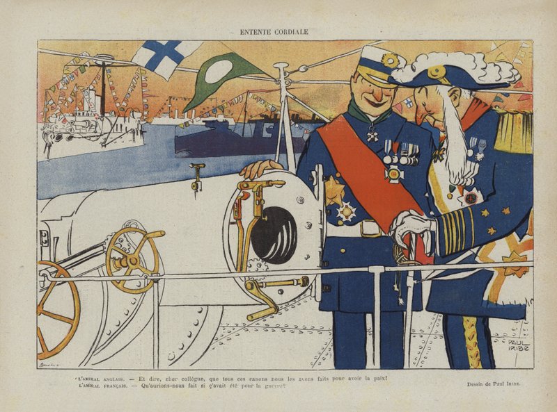 Entente Cordiale. Illustratie voor Le Rire door Paul Iribe