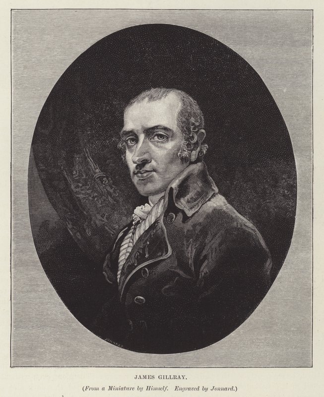 James Gillray, Engelse karikaturist, satiricus en prentmaker door Paul Jonnard