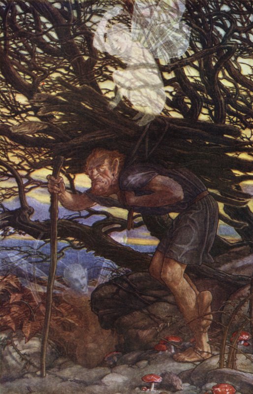 De Storm door William Shakespeare, Act II, Scene 2 door Paul Vincent Woodroffe