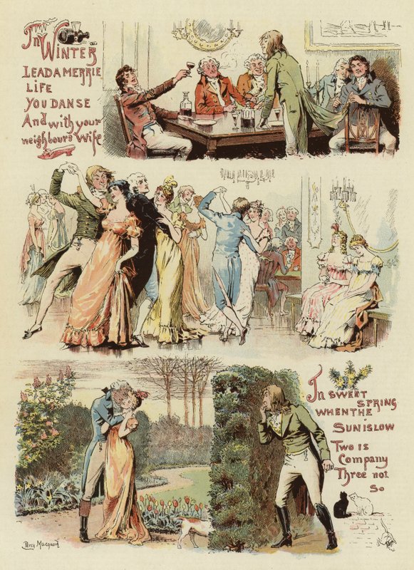 De sportkalender, 1800 door Percy Macquoid