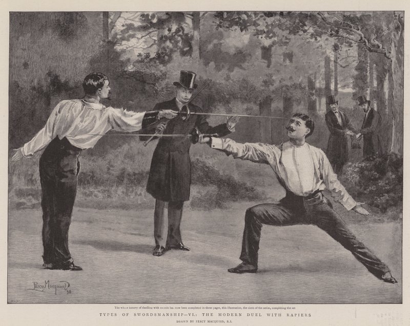 Typen van Zwaardvechten, VI, het Moderne Duel met Rapiers door Percy Macquoid