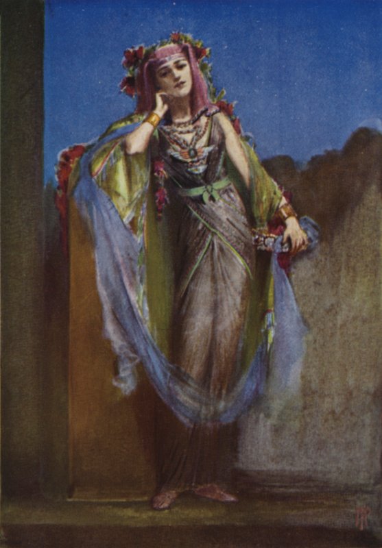 Een Egyptische danseres door Percy Anderson