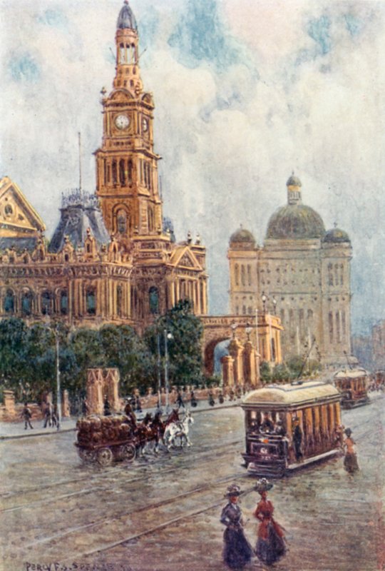 Het Stadhuis, Sydney door Percy F.S. (after) Spence