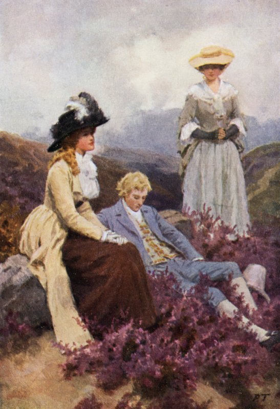 Illustratie voor Wuthering Heights door Emily Bronte door Percy Tarrant