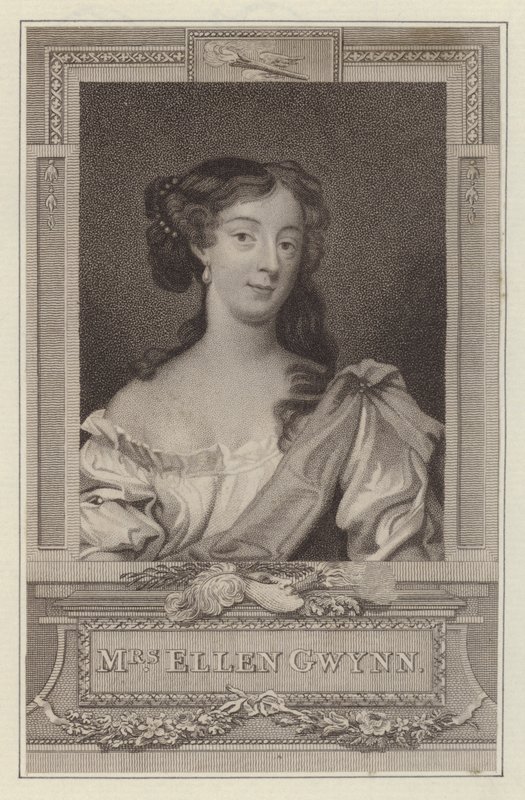 Nell Gwyn, minnares van koning Karel II door Peter (after) Lely