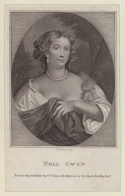 Nell Gwyn, minnares van koning Karel II door Peter (after) Lely