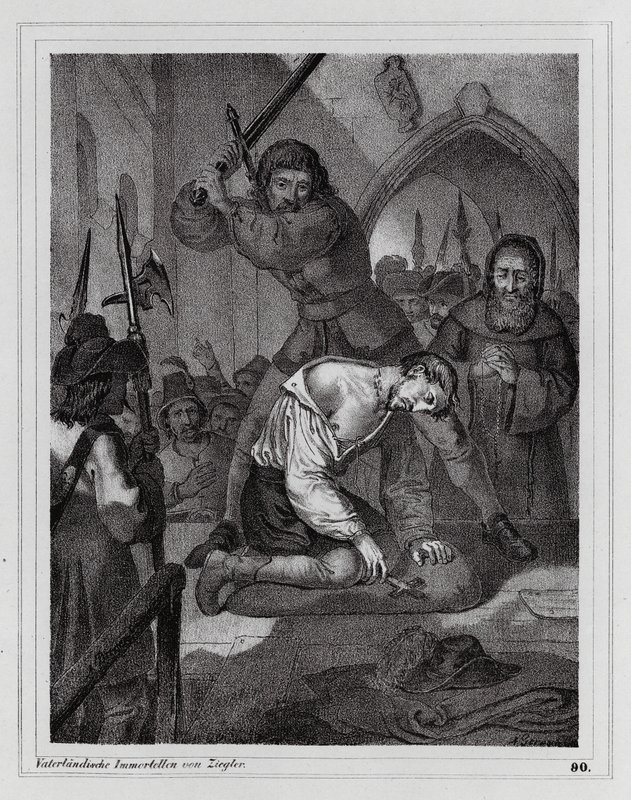Executie van de Graaf van Reinstein-Tattenbach door Peter Johann Nepomuk Geiger